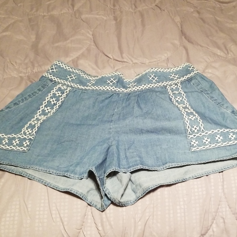 Denim shorts